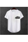 Erkek Oversize Ön Araba Baskili T-shirt Premium